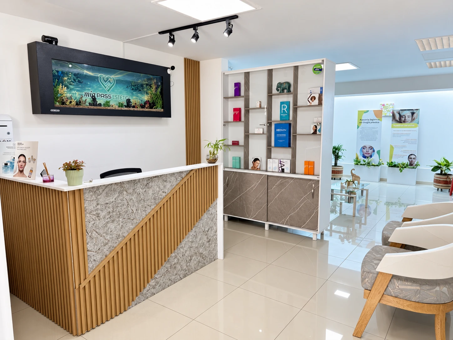 Recepción de MIA PASS Estética en Ibagué
